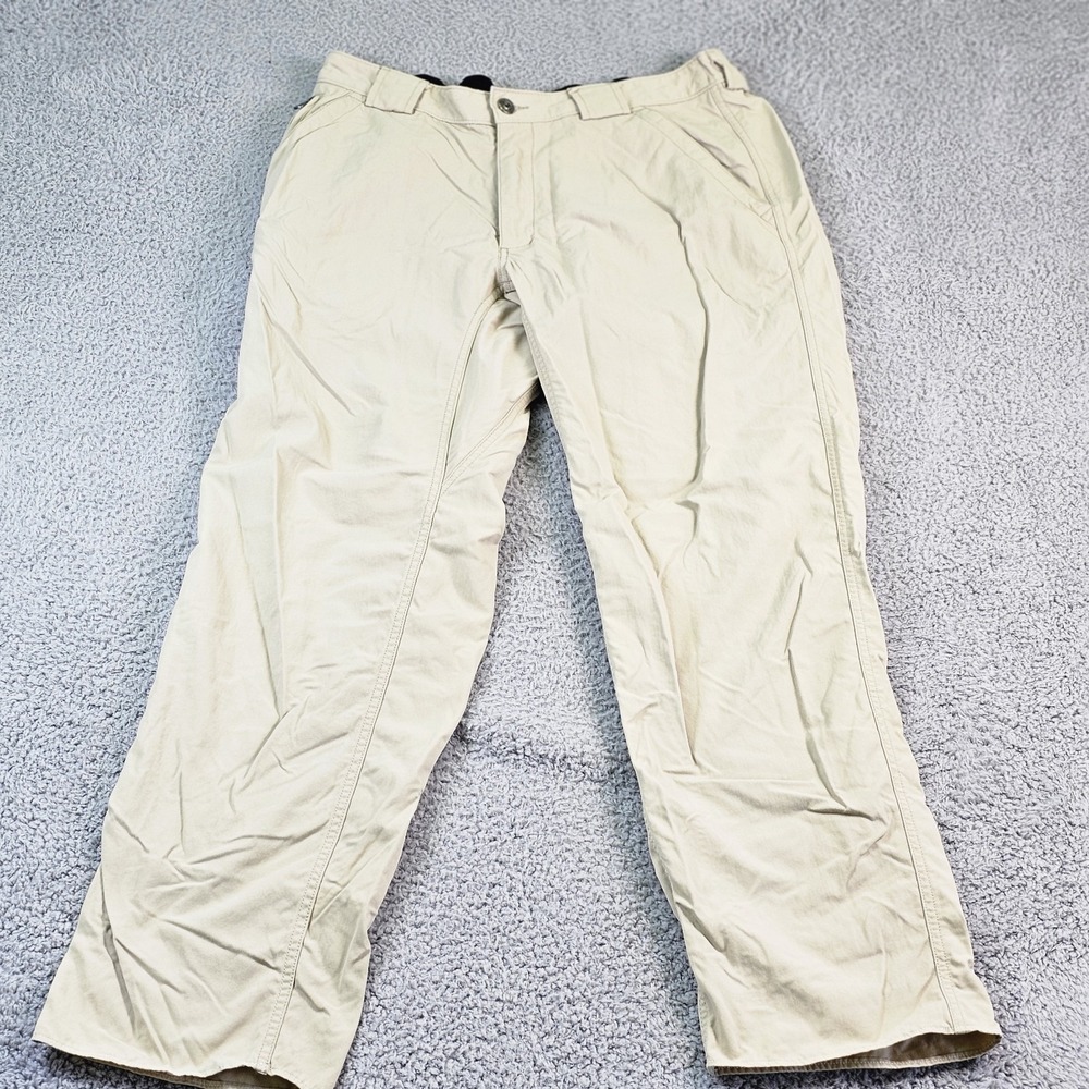 Duluth Trading Co Pants Mens Large Beige Nylon  Dry On The Fly Hiking‎ Outdoor